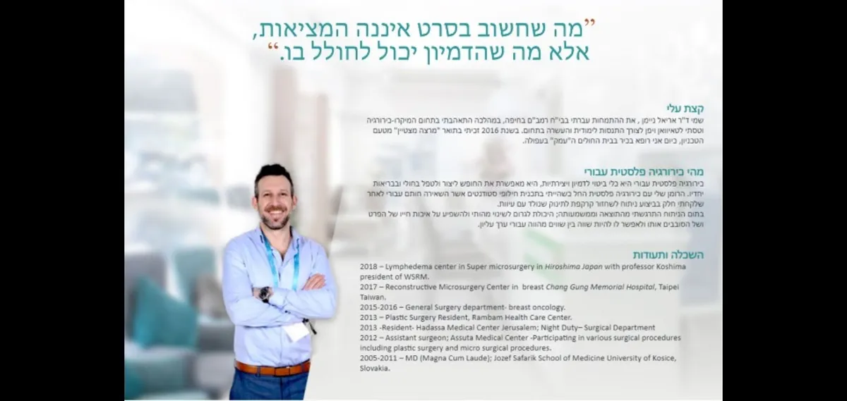 ד"ר אריאל ניימן מומחה לכירורגיה פלסטית, תמונה 3